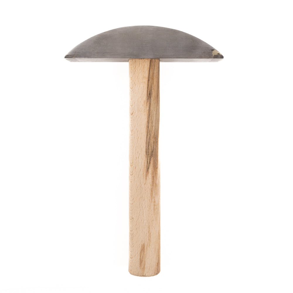 Mosaic hammer - 2 sides widia - fixed wooden handle - 500g