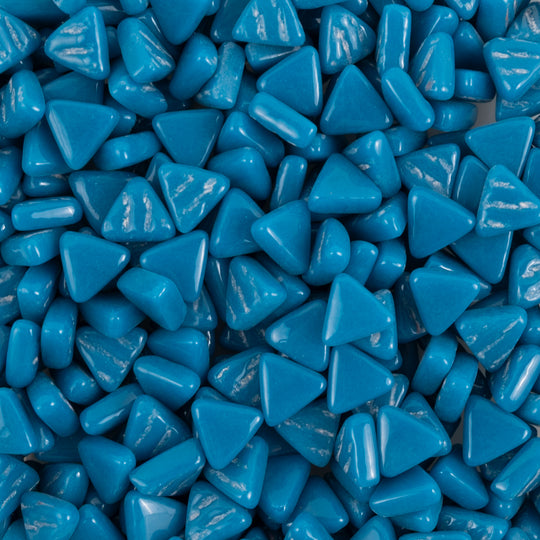 Mini Glasmozaïek Driehoek Donkerblauw Meer