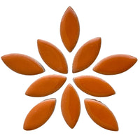 Mosaiksteinen Elipsenform 25mm  Orange