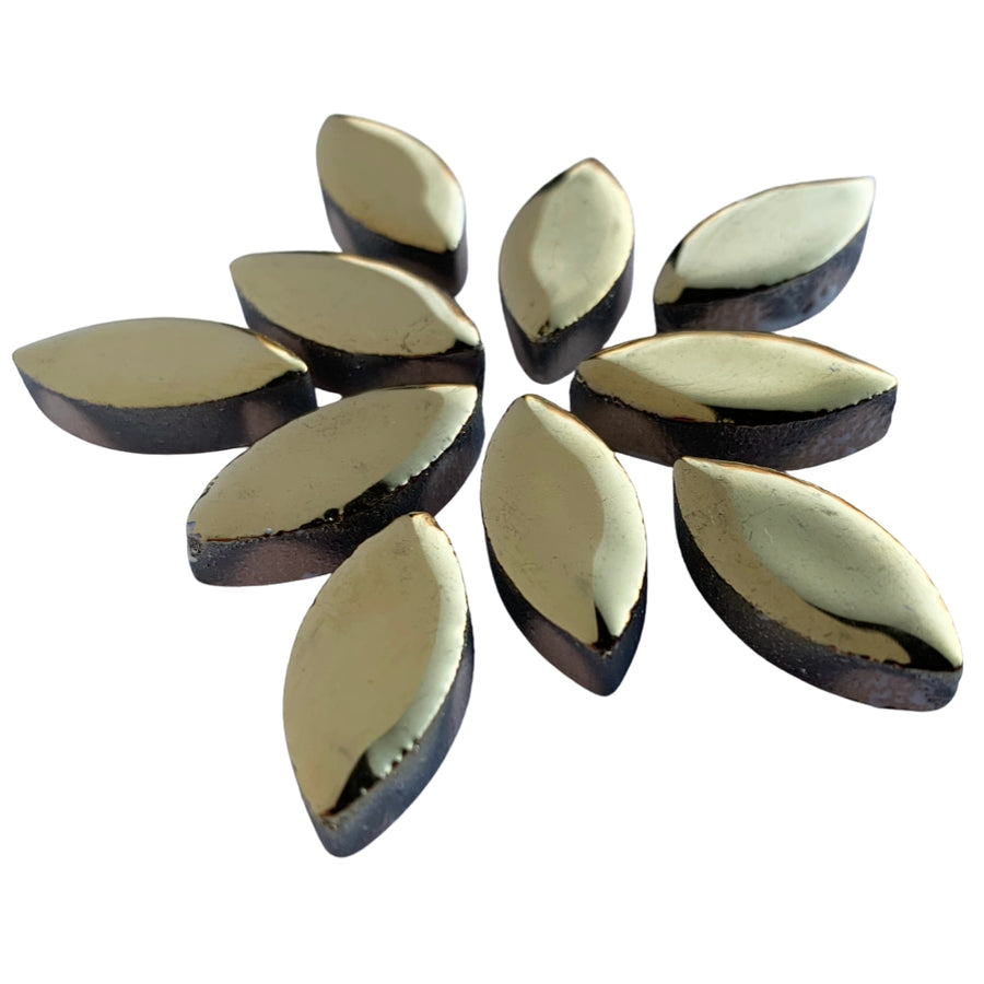 Ceramic Petals 25mm Gold