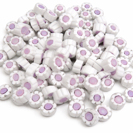 Millefiori Fleur Blanc Rose