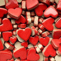 Charms Hearts Red