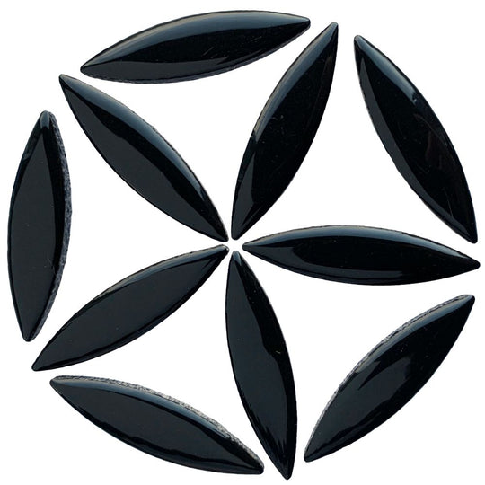 Mosaiksteinen Ellipse  Schwarz