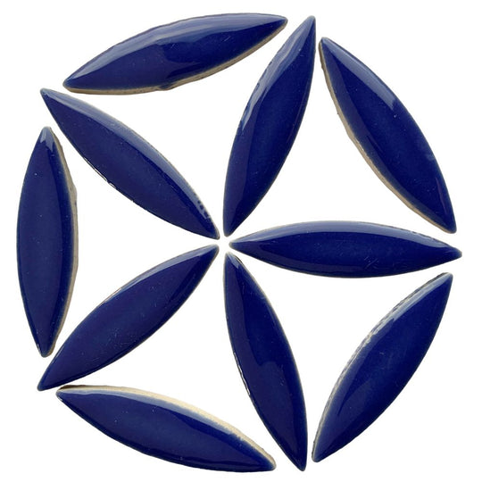 Mosaiksteinen Ellipse  Dunkelblau