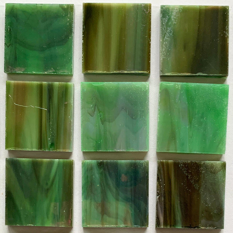 Glasmosaik Tiffany-Glas 20mm  Camouflage