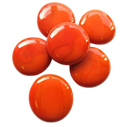 Glasdruppels XL  30-36mm Oranje