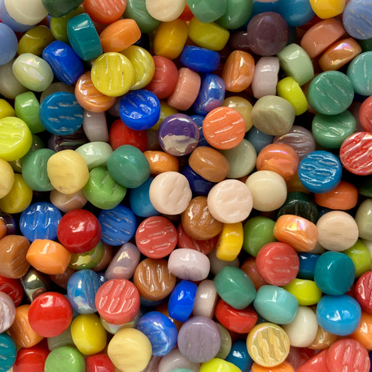 Glasrunden 12mm  Calypso-Mix