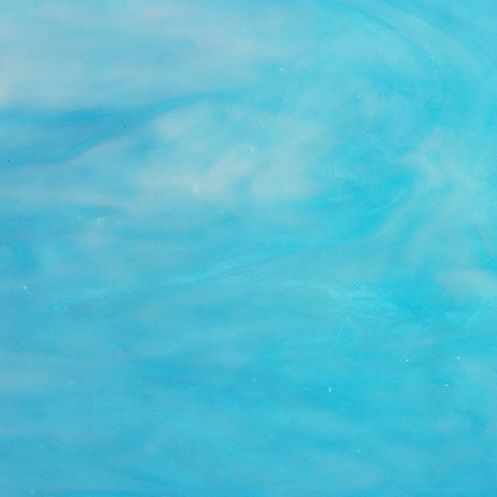 Plaque de Verre Turquoise Clair Opal
