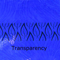 Glasplaat Kobalt Gegolfd