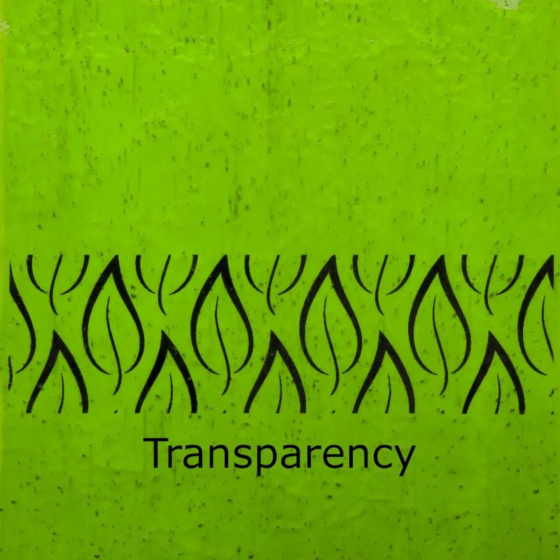 Glasplatta Neon Lime Textur