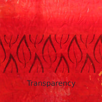 Glasplatte Kirschrot