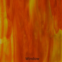 Glasplatte Dunkelorange Gelb
