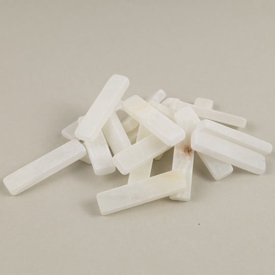 Baguettes en marbre Jade Blanche