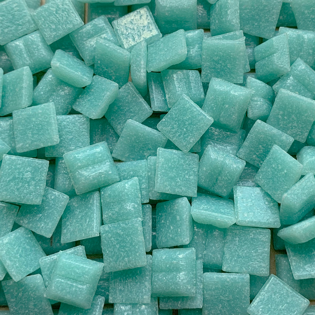 Glasmosaik 10 mm Karibik-Blau