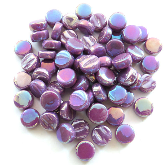 Mini Cirklar Pärlemor 8mm Magenta