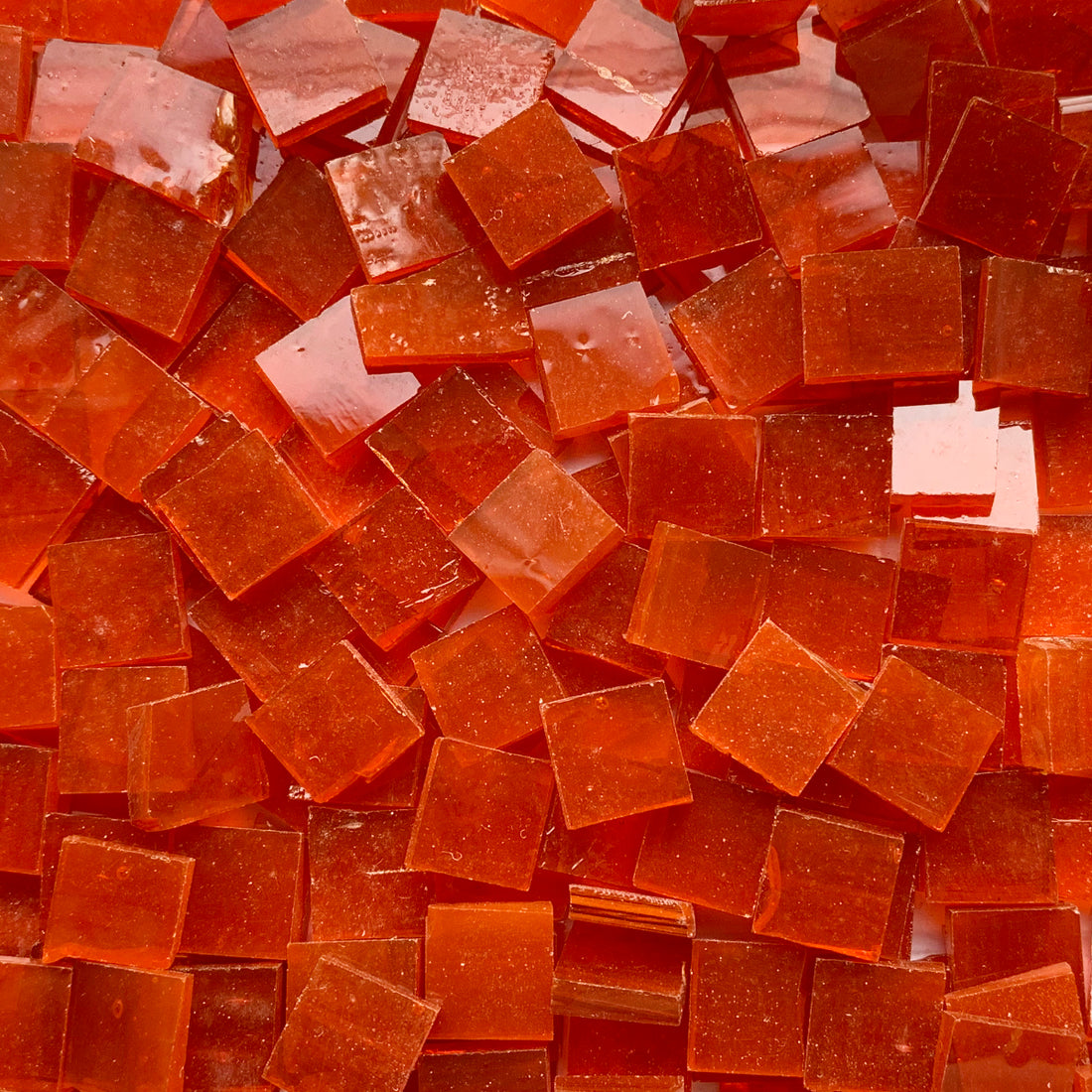 Mosaico de Vidrio Tiffany Glacier 10mm Naranja