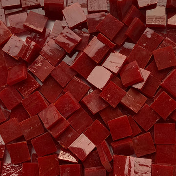 Mosaico de Vidrio Tiffany Glacier 10mm Rojo Coral
