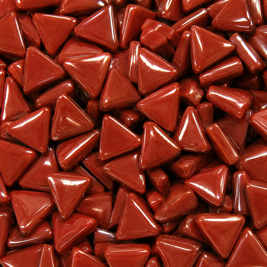 Mini triângulo de mosaico de vidro Bordeaux