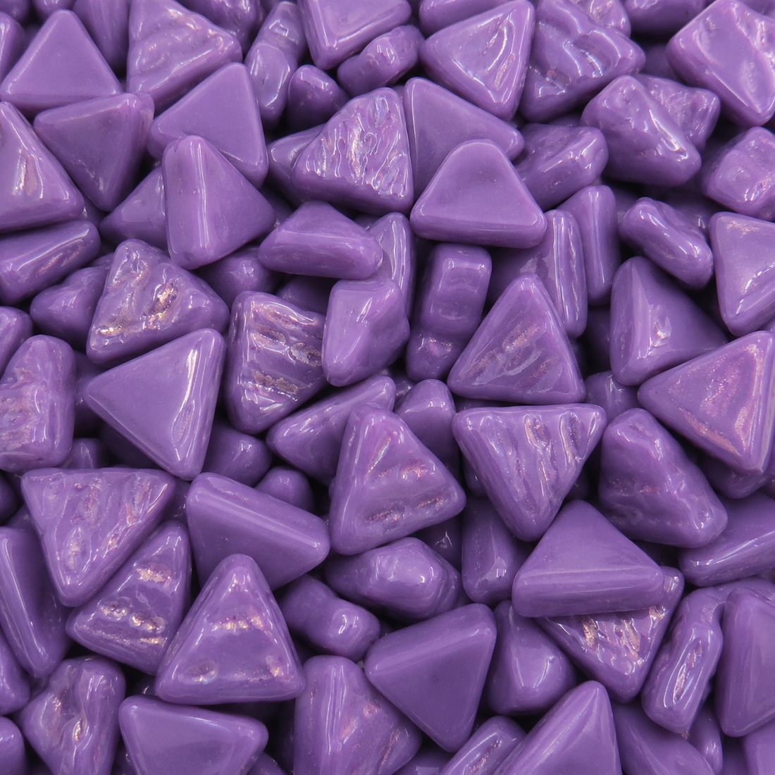 Mini triângulo de mosaico de vidro magenta