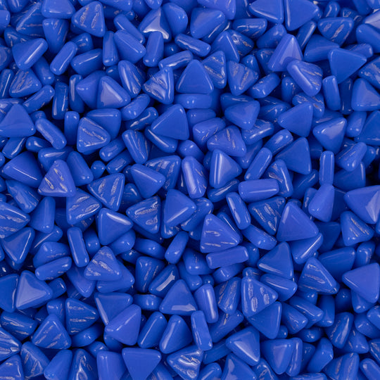 Mini Glasmozaïek Driehoek Brilliant Blauw