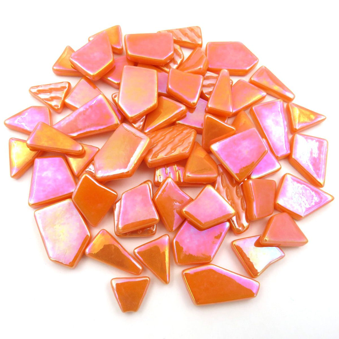 Ottoman Puzzle Irisierend  Opal Orange