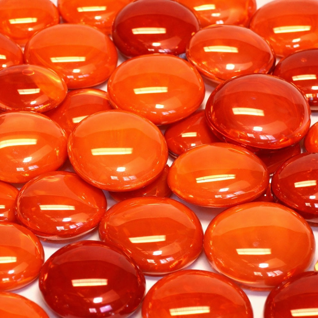 Glasdruppels  16-20mm Oranje Mix