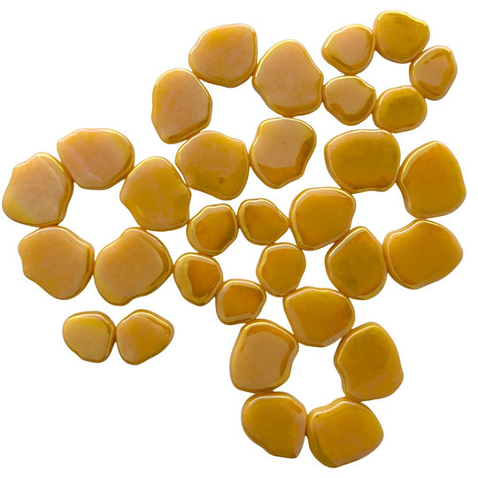 Fleur de Sakura Perlé Jaune Foncé