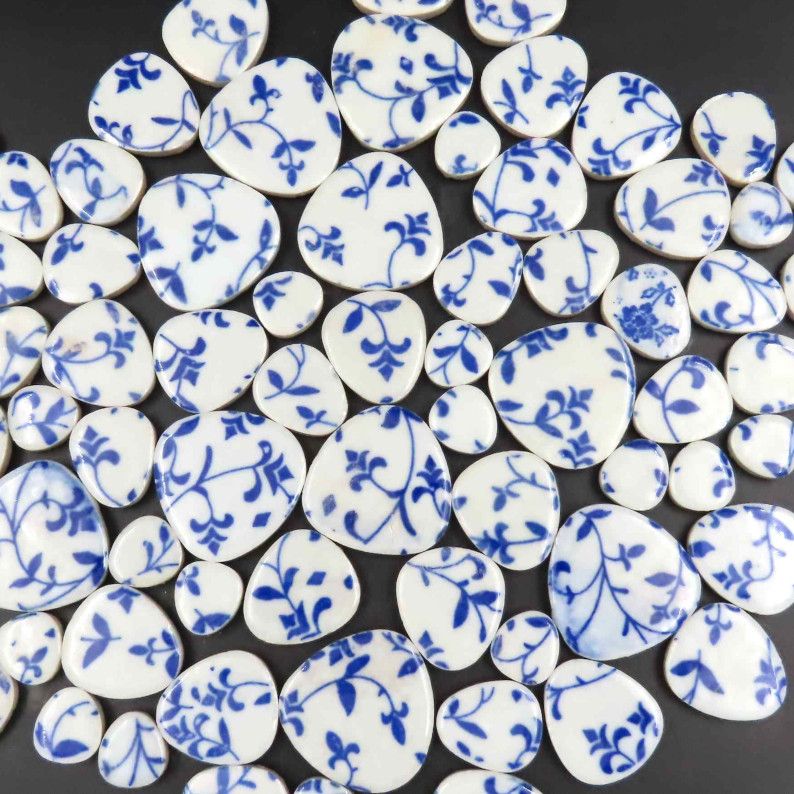 Seixos Cerâmicos Azul Profundo (Soltos)