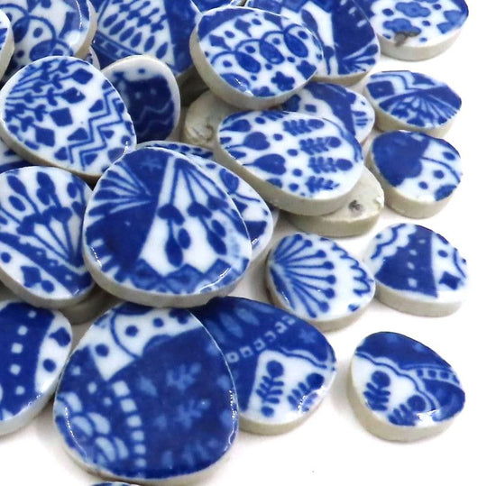 Kieselmosaik Kante Aus Blauen (lose)