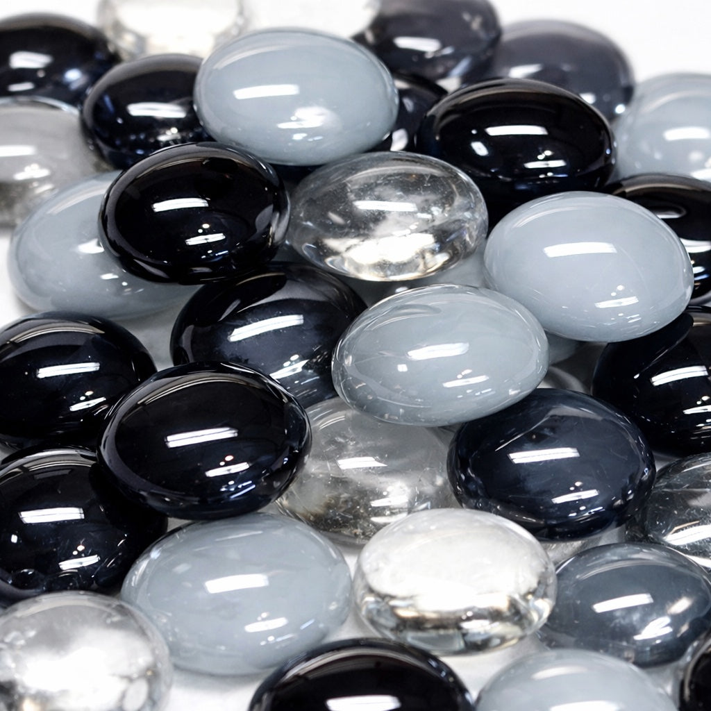 Glass Nuggets 16-20mm  Blue Mix