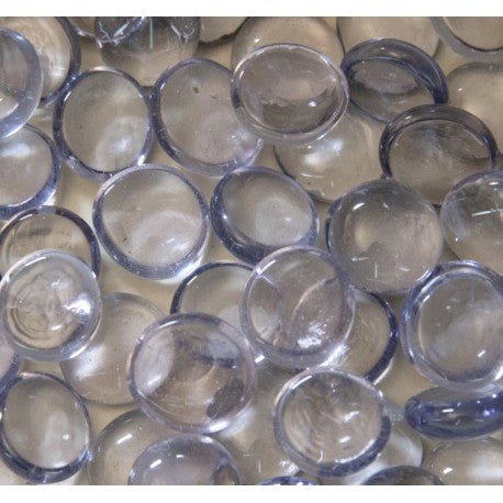 Glasdruppels  16-20mm Kristallila