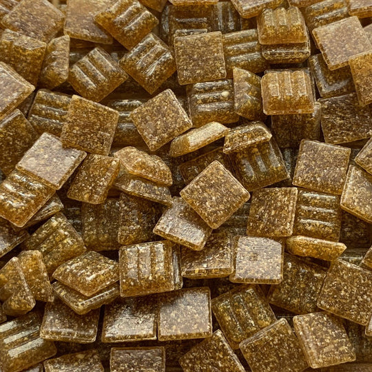 Pâtes de Verre 10mm  Noisette