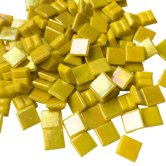 Iridescent Glass Mosaic 10mm  Citrine