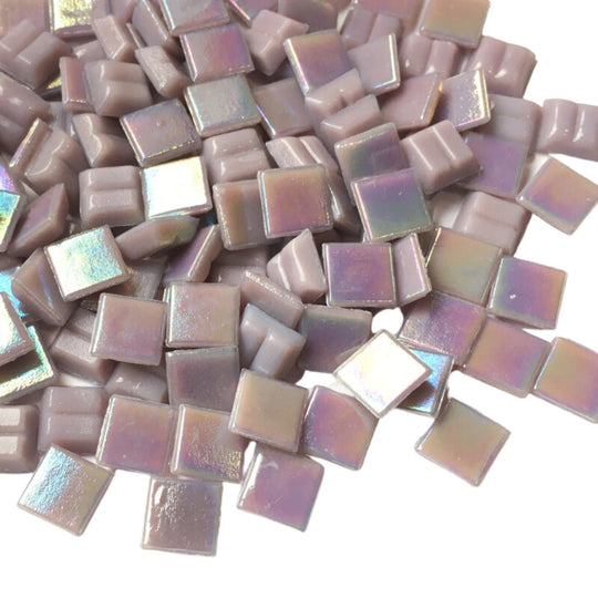 Iridescent Glass Mosaic 10mm  Lilac