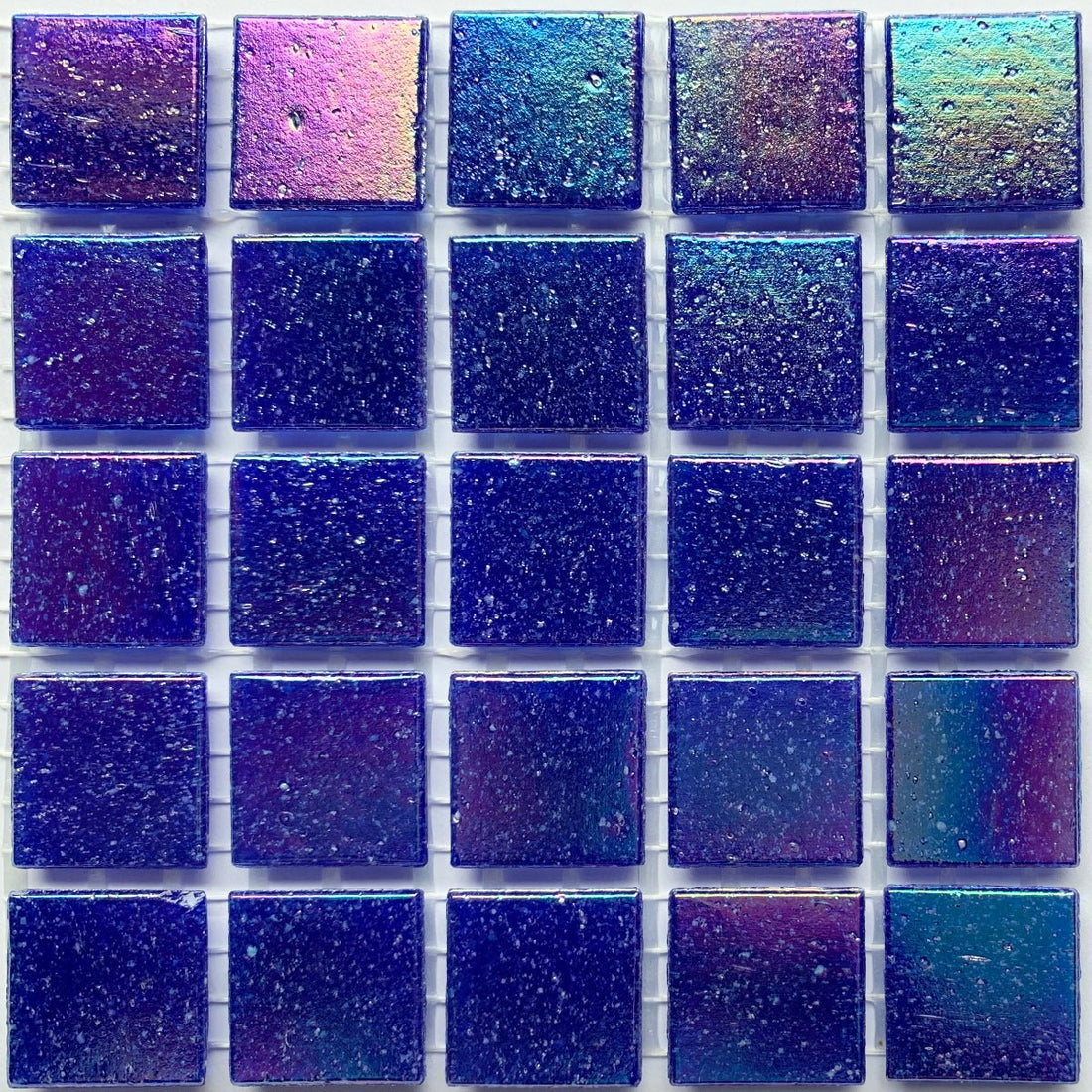 Verre Mosaique - glass mosaic -Glasmosaik-glasmozaïek-Glasmozaiek Iriserend 20mm Paua - mosaicshop