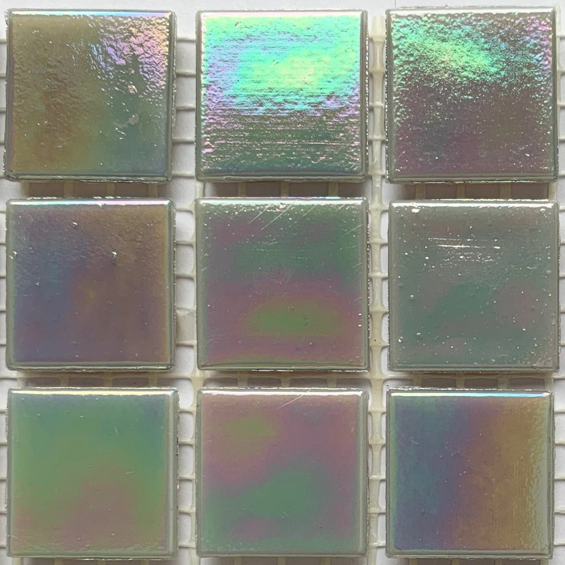 Verre Mosaique - glass mosaic -Glasmosaik-glasmozaïek-Glasmozaiek Iriserend 20mm Rookkwarts - mosaicshop
