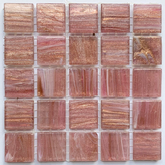 Glasmosaik Gold 20mm  Lippenstift