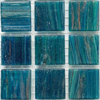 Verre Mosaique - glass mosaic -Glasmosaik-glasmozaïek-Glasmozaiek met Goud Dooradert 20mm Paradijs - mosaicshop
