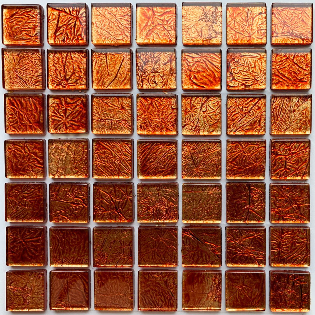 Verre Mosaique - glass mosaic -Glasmosaik-glasmozaïek-Glasmozaiek Spiegel 20mm Amber - mosaicshop