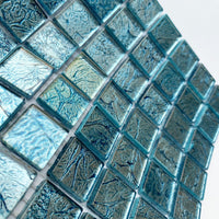 Verre Mosaique - glass mosaic -Glasmosaik-glasmozaïek-Glasmozaiek Spiegel 20mm Turkoois - mosaicshop