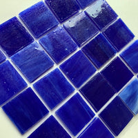 Verre Mosaique - glass mosaic -Glasmosaik-glasmozaïek-Glasmozaiek Tiffany Glacier 20mm Diepzee - mosaicshop