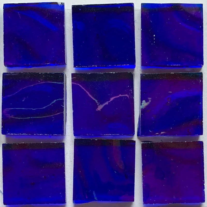 Verre Mosaique - glass mosaic -Glasmosaik-glasmozaïek-Glasmozaiek Tiffany Glacier 20mm Inkt - mosaicshop