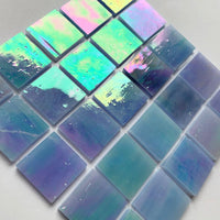 Verre Mosaique - glass mosaic -Glasmosaik-glasmozaïek-Glasmozaiek Tiffany Glacier 20mm Noorderlicht - mosaicshop