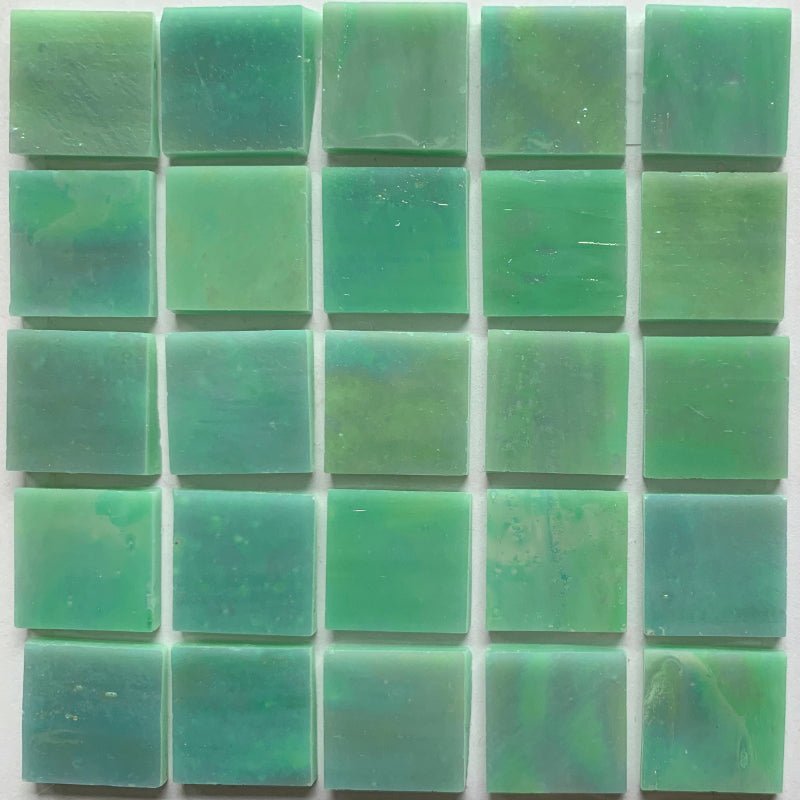 Verre Mosaique - glass mosaic -Glasmosaik-glasmozaïek-Glasmozaiek Tiffany Glacier 20mm Pistache - mosaicshop