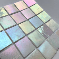 Verre Mosaique - glass mosaic -Glasmosaik-glasmozaïek-Glasmozaiek Tiffany Glacier 20mm Poollicht - mosaicshop