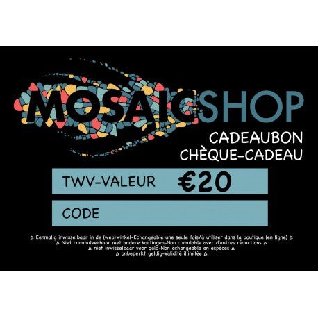 Chèque cadeau 20 euro