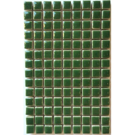 Verre Mosaique - glass mosaic -Glasmosaik-glasmozaïek-Keramiek 10mm Groen - mosaicshop