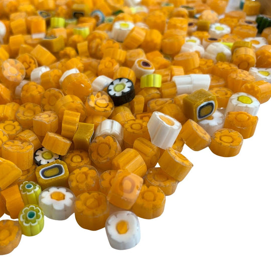 Millefiori Mélange Jaune Foncé