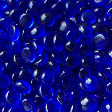 Verre Mosaique - glass mosaic -Glasmosaik-glasmozaïek-Mini Glasdruppels 9-13mm Diamantblauw - mosaicshop