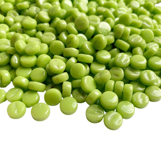 Mini Pastilles De Verre 8mm Citron Vert